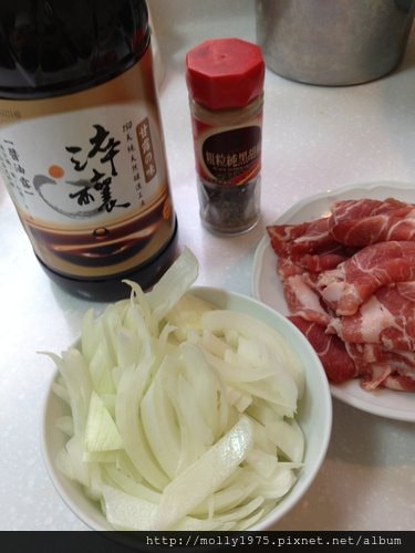 [便當菜料理]黑胡椒洋蔥肉片