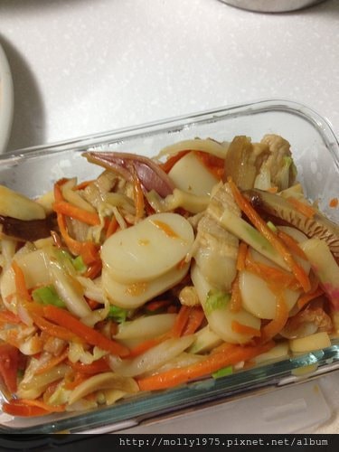 【便當料理】五行蔬菜炒上海年糕