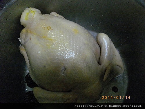 2011年1月14日自製人蔘糯米雞