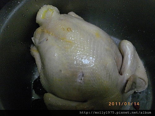2011年1月14日自製人蔘糯米雞
