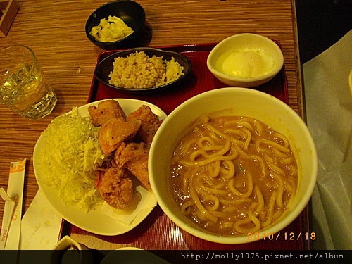 2010年12月18日古奈屋咖哩烏龍麵