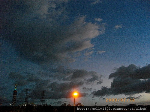 2009年7月-夜騎彩虹河濱公園-麥帥二橋