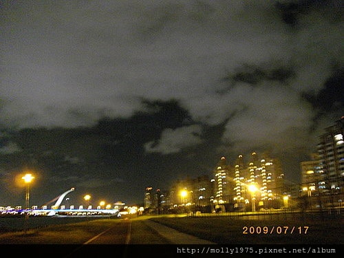 2009年7月-大直橋-汐止河濱夜騎