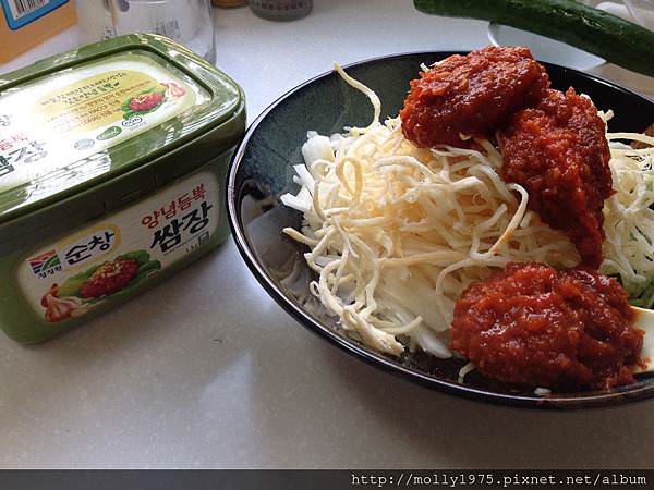 加入韓式拌醬
