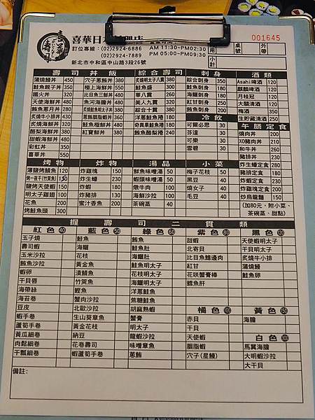 中和喜華壽司店